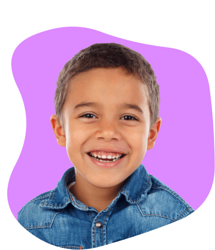 A smiling boy, one of our young customers
